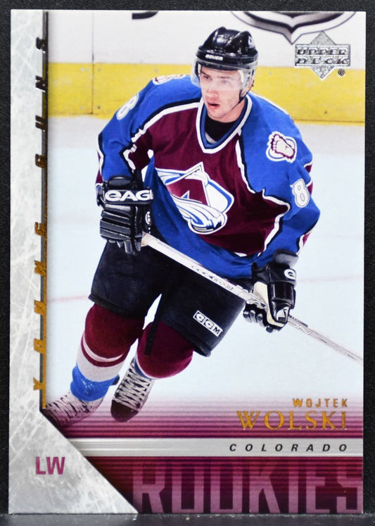 2005-06 Upper Deck Series 1 Young Guns Wojtek Wolski Colorado Avalanche RC 8284