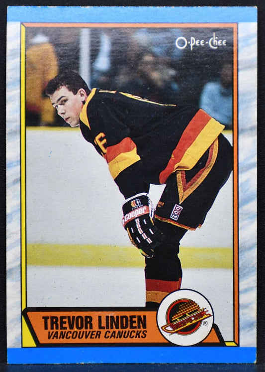1989-90 O-Pee-Chee Trevor Linden 89 Vancouver Canucks RC 7147