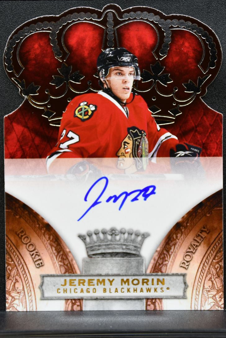 2010-11 Panini Crown Royale Rookie Auto Morin Blackhawks RC Auto /499 1738