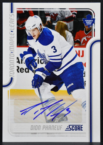 2011-12 Panini Score Signatures Dion Phaneuf 436 Toronto Maple Leafs Auto 8133