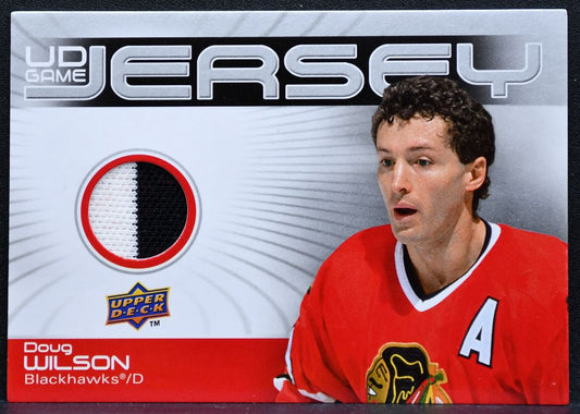 2010-11 Upper Deck Series 1 UD Game Jersey Doug Wilson Blackhawks Jersey 8573