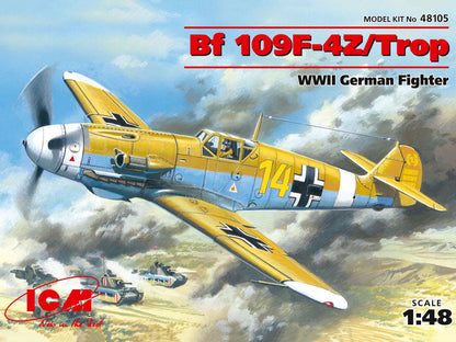 ICM 1/48 Messerschmitt Bf 109F-4Z/Trop, WWII German Fighter