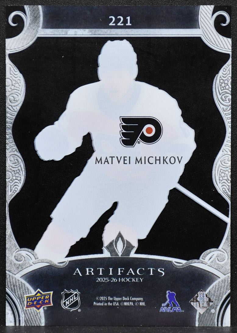 2025-26 Upper Deck Artifacts Update - Clear Cut Rookies Matvei Michkov 221 3115