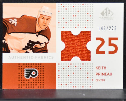 2002-03 SP Game Used Authentic Fabrics Keith Primeau Flyers 143/225 Jersey 3926