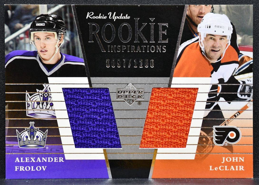 2002-03 UD Update Inspirations Frolov/LeClair 0097/1200 Jersey 4720