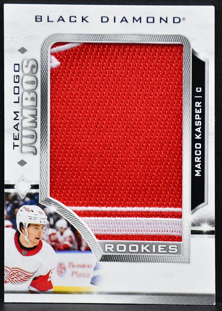 2023-24 UD Black Diamond Marco Kasper RTL-MK Detroit Red Wings RC Patch
