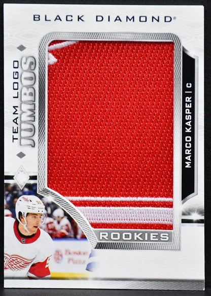 2023-24 UD Black Diamond Marco Kasper RTL-MK Detroit Red Wings RC Patch