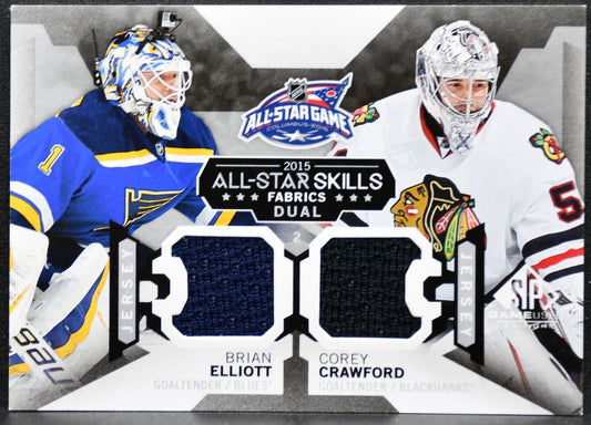 2015-16 SP Game Used 2015 All-Star Fabrics Duals Elliott/Crawford Jersey 2219