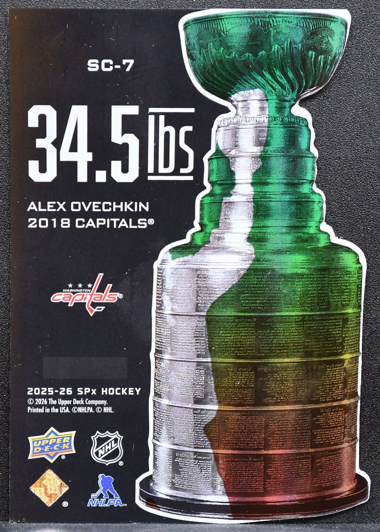 2025-26 SPx 34.5 LBs Alex Ovechkin SC-7 Washington Capitals 7979