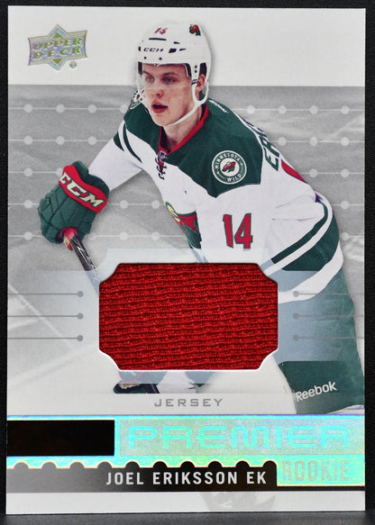2016-17 Upper Deck Premier Rookie Joel Eriksson Ek Minnesota Wild RC Jersey 4904