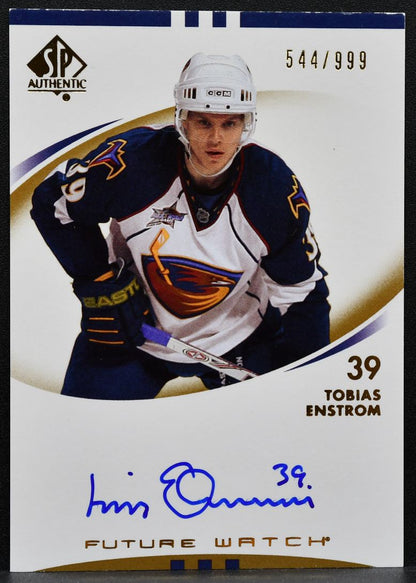 2007-08 SP Authentic Future Watch Auto Tobias Enstrom RC Auto 544/999 0529