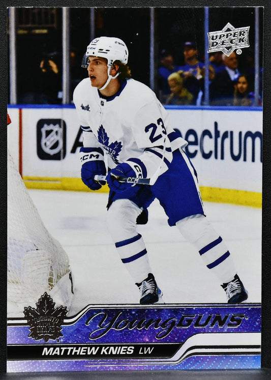 2023-24 Upper Deck Series 1 Young Guns Matthew Knies 222 Toronto Maple Leafs RC 8723