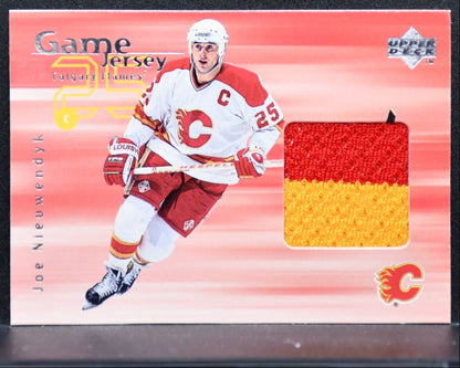 1998-99 Upper Deck Game Jerseys Joe Nieuwendyk GJ24 Calgary Flames Jersey 4336