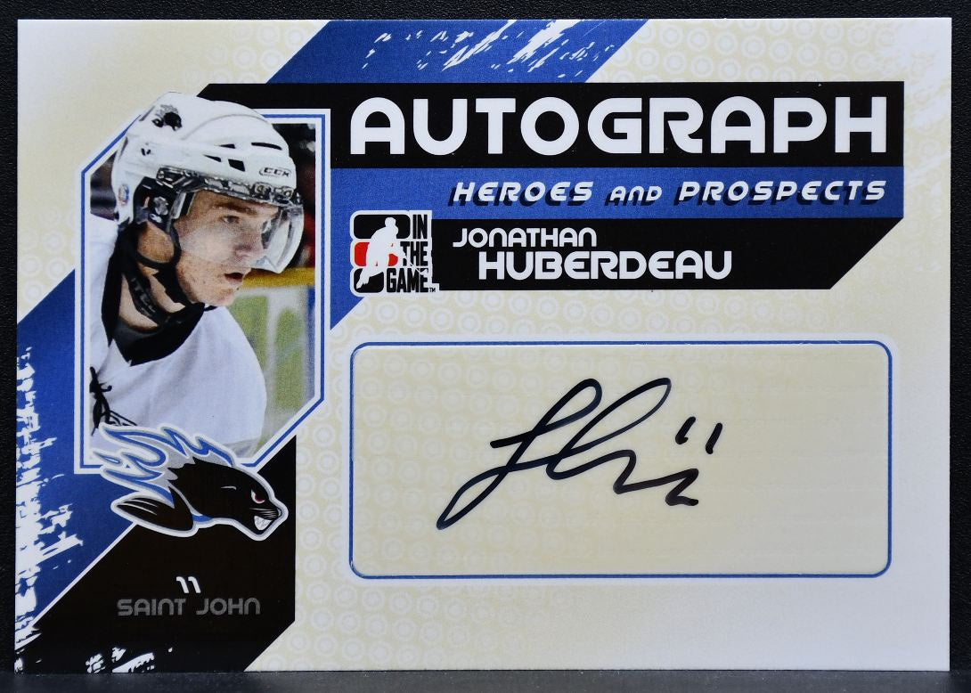 2011-12 In The Game Heroes & Prospects Autographs Huberdeau Auto 8391