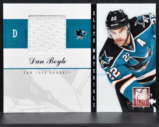 2011-12 Panini Elite Materials Dan Boyle 11 San Jose Sharks Jersey 1748