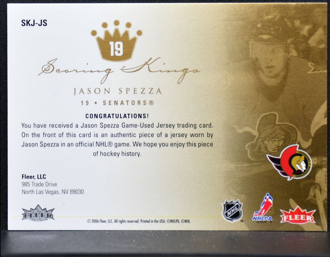 2005-06 Fleer Ultra Scoring Kings Jersey Jason Spezza Senators Jersey 8815