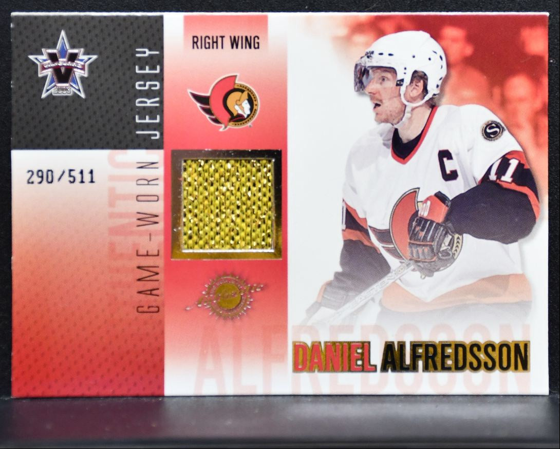 2002-03 Pacific Vanguard Game-Worn Jersey Alfredsson 290/511 Jersey 2912