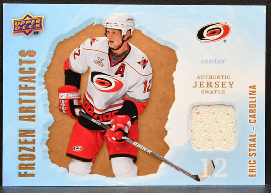 2008-09 Upper Deck Artifacts Frozen Jersey Eric Staal Hurricanes Jersey 6586