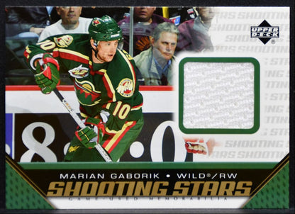 2005-06 Upper Deck Shooting Stars Marian Gaborik S-MG Minnesota Wild Jersey 2066