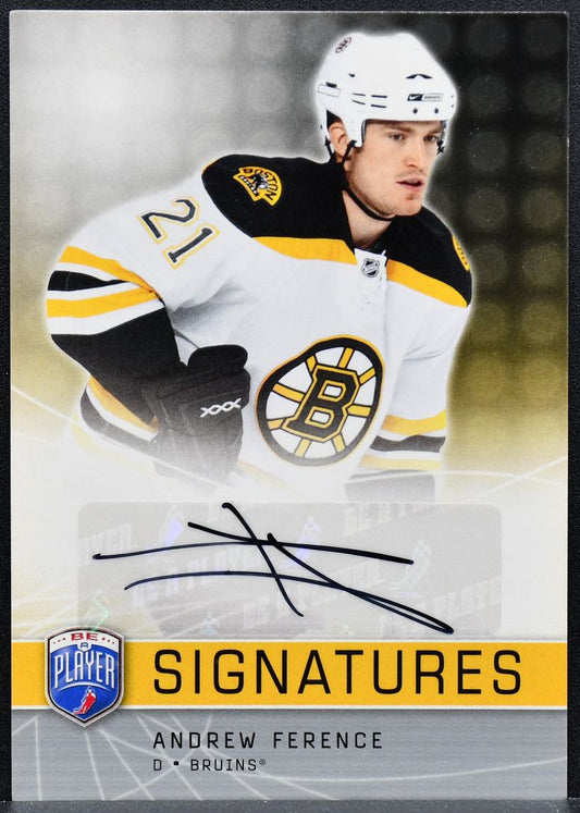 2008-09 Upper Deck Be a Player Signatures Andrew Ference S-AF Auto 0626