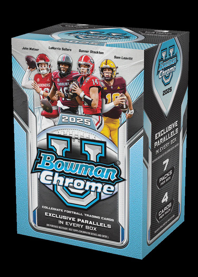 Topps Bowman University Chrome Football 2025 Value Box