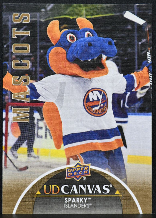 2021-22 UD Extended Series UD Canvas Mascots Sparky C409 New York Islanders 6187