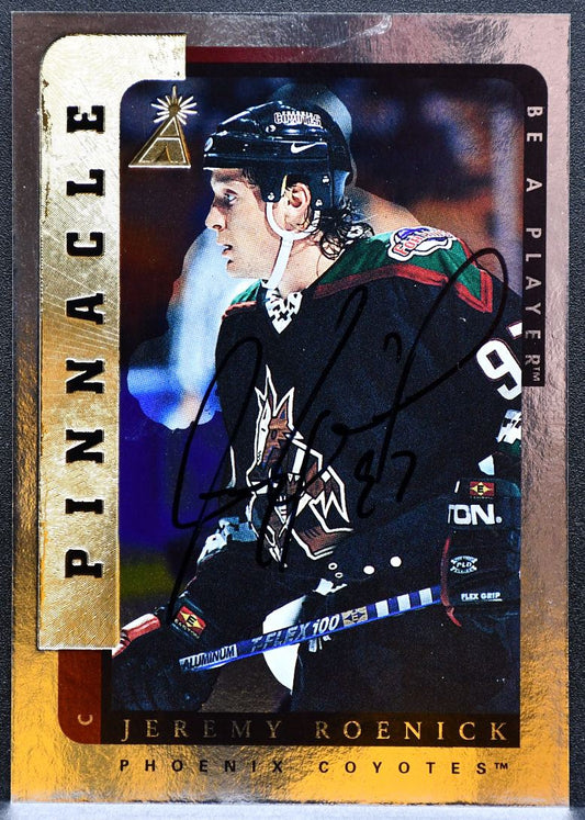 1996-97 Pinnacle Be a Player Autographs Jeremy Roenick Phoenix Coyotes Auto 2305