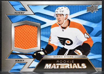 2022-23 Upper Deck Rookie Materials Ronnie Attard RM-RA Flyers RC Jersey 3834