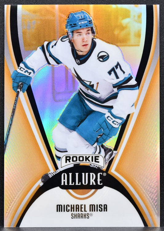 2025-26 Upper Deck Allure Rookie Orange Slice Michael Misa AR-MM Sharks RC 4476