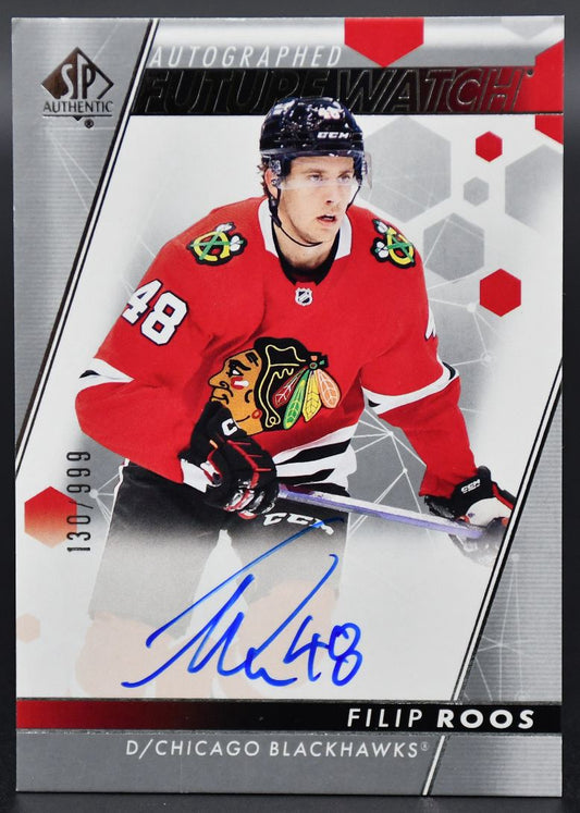 2022-23 SP Authentic Filip Roos 167 Chicago Blackhawks RC Auto 130/999