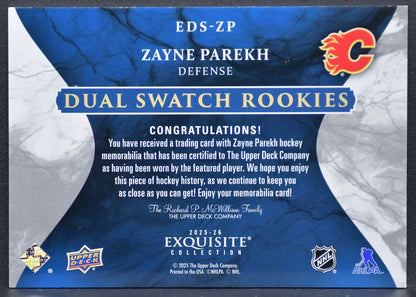 UD Black Diamond Exquisite Collection Dual Swatch RCs Parekh Flames /75 Patch 3064