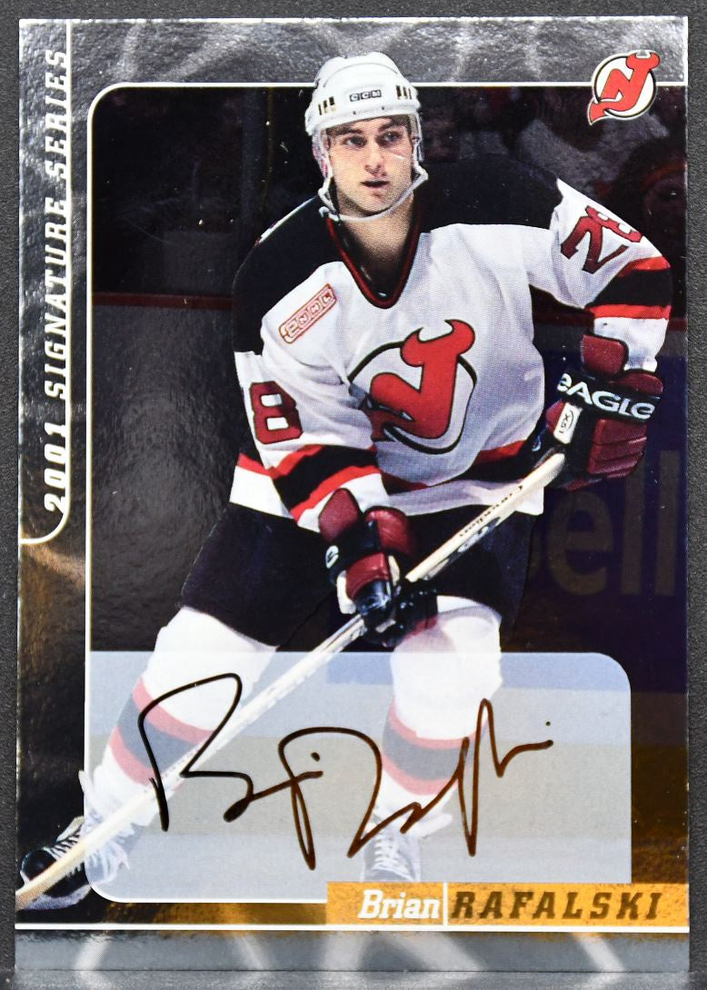 2000-01 Be a Player Signature Series Auto Brian Rafalski 175 Devils Auto 9949