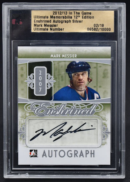 2012-13 ITG 12th Enshrined Autograph Mark Messier Auto 02/19