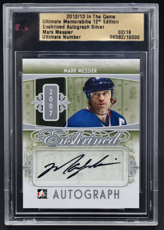 2012-13 ITG 12th Enshrined Autograph Mark Messier Auto 02/19