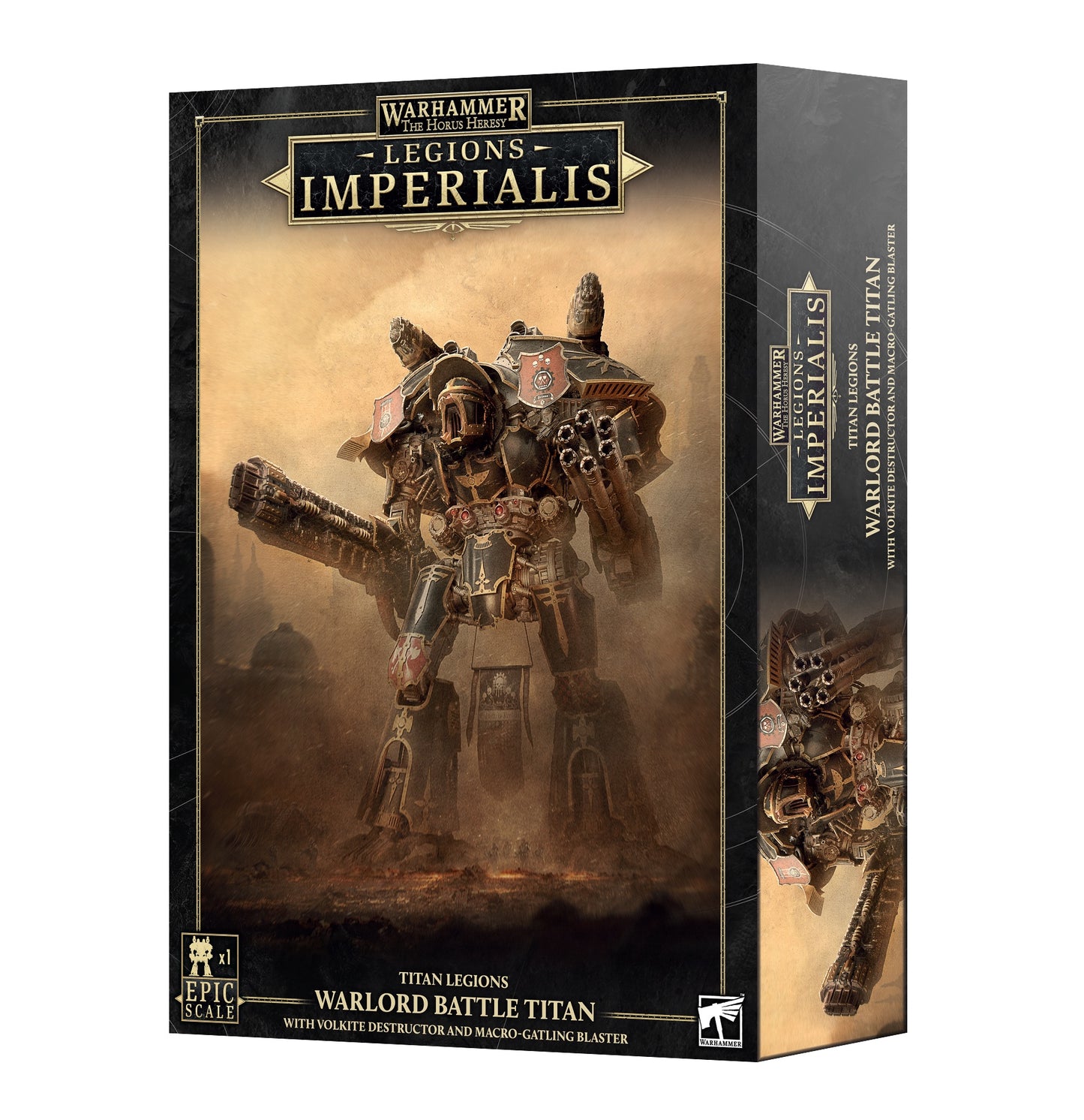 Legions Imperialis Warlord Titan With Volkite & Macro Gat