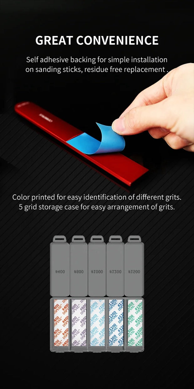 DSPIAE DSP-S01 Reusable Self-Adhesive Sandpaper Set