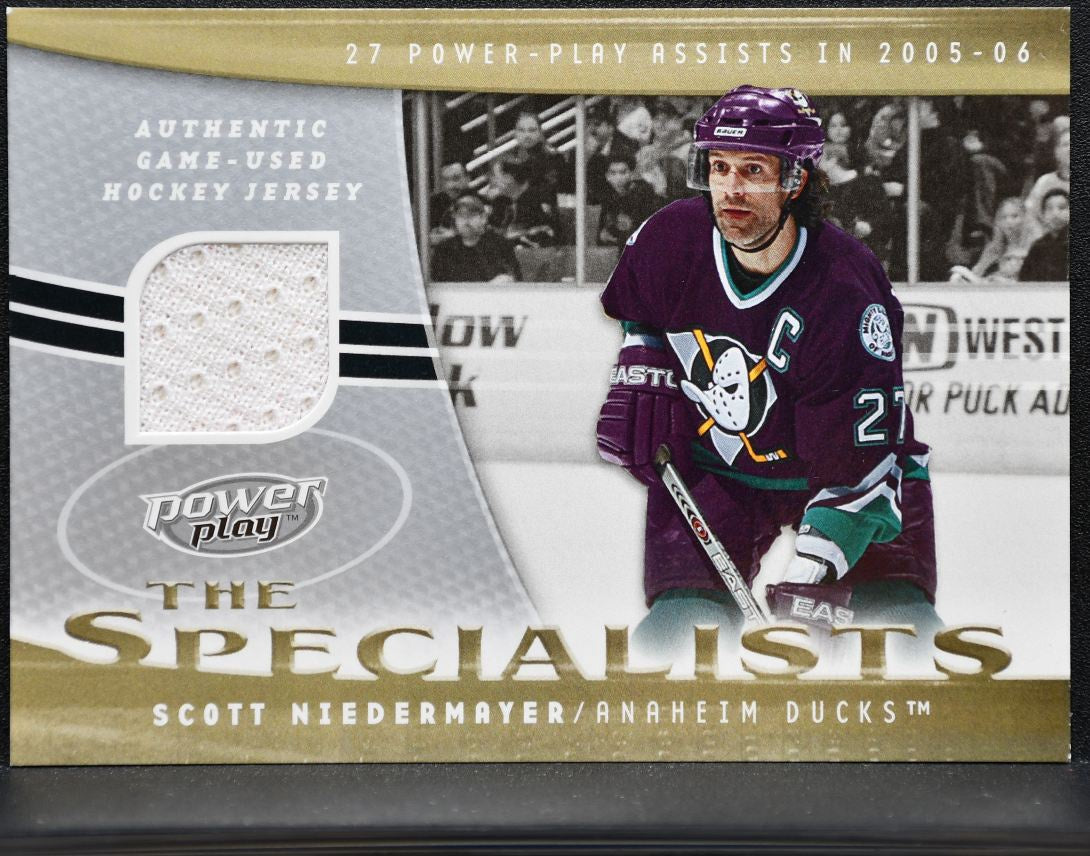 2006-07 UD Power Play The Specialists Scott Niedermayer S-SN Jersey 0246
