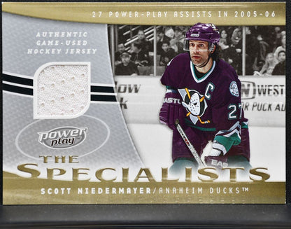 2006-07 UD Power Play The Specialists Scott Niedermayer S-SN Jersey 0246