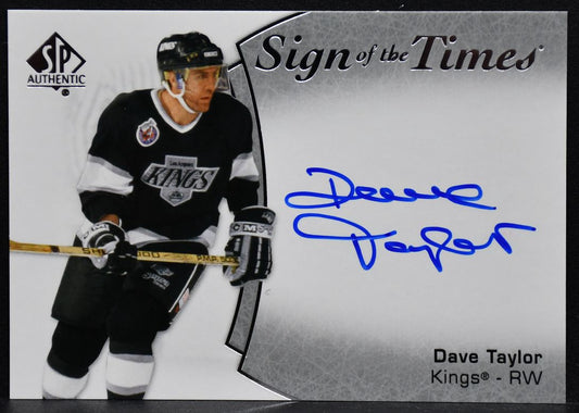 2021-22 SP Authentic Sign of the Times Dave Taylor SOTT-DV Los Angeles Auto