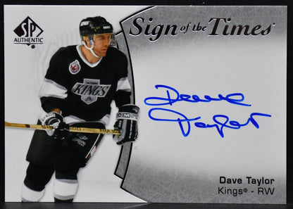 2021-22 SP Authentic Sign of the Times Dave Taylor SOTT-DV Los Angeles Auto