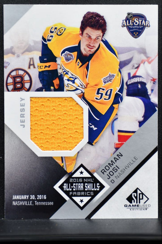 2016-17 SP Game Used 2016 All-Star Skills Fabrics Roman Josi AS-RJ Jersey 2388