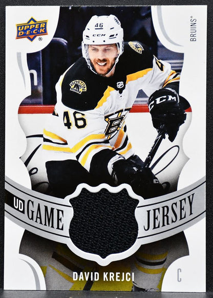 2018-19 Upper Deck Series 1 UD Game Jersey David Krejci GJ-DK Bruins Jersey 9914