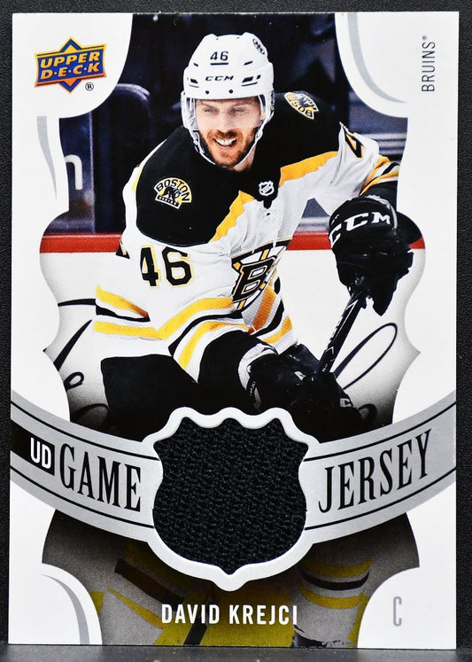 2018-19 Upper Deck Series 1 UD Game Jersey David Krejci GJ-DK Bruins Jersey 9914