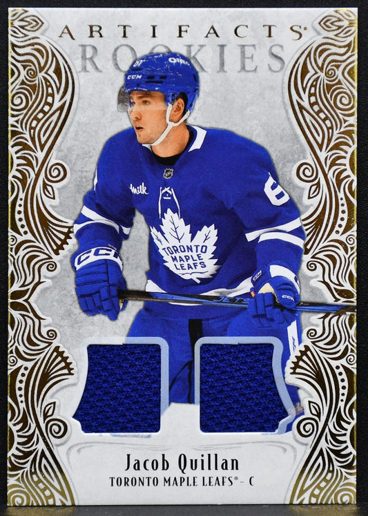 2025-26 Upper Deck Artifacts Gold Material Jacob Quillan 181 RC Jersey 2965