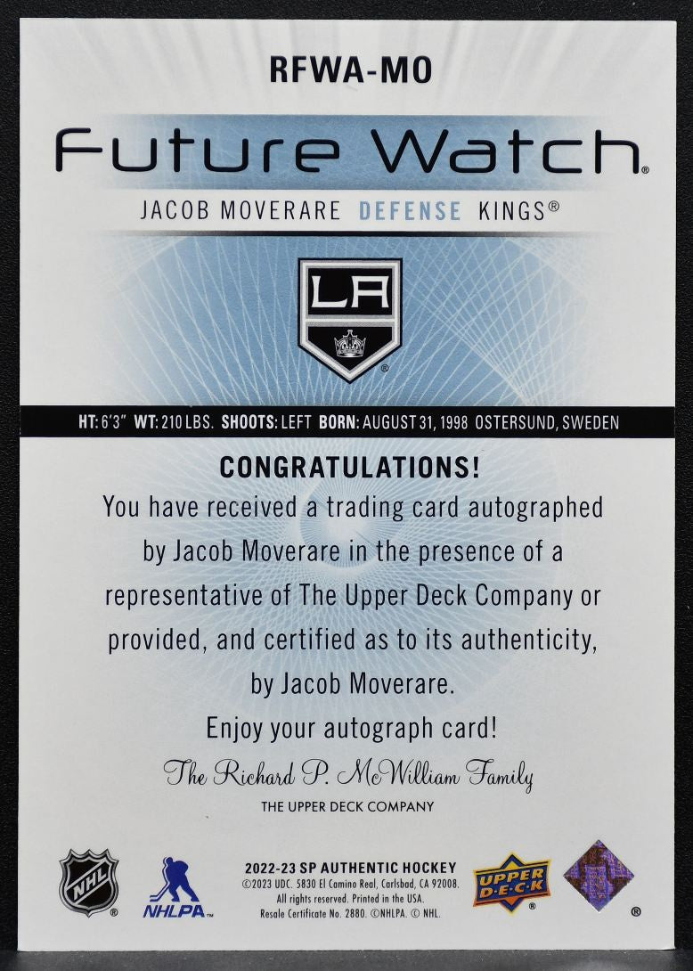2022-23 SP Authentic 2012-13 Retro FW Auto Moverare RC Auto 672/699 9367