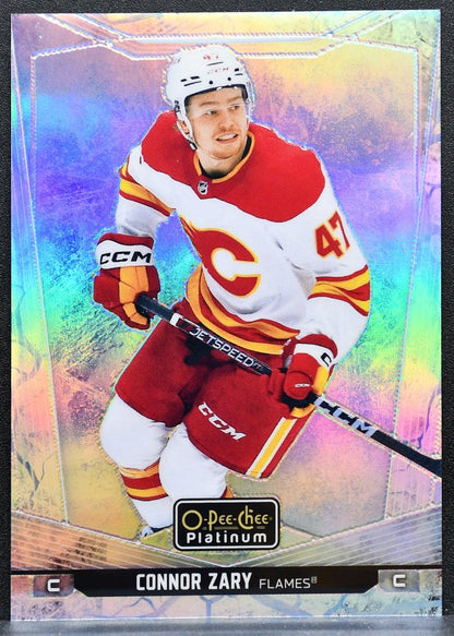 2024-25 O-Pee-Chee Platinum Arctic Freeze Connor Zary 52 Flames 90/99 9188
