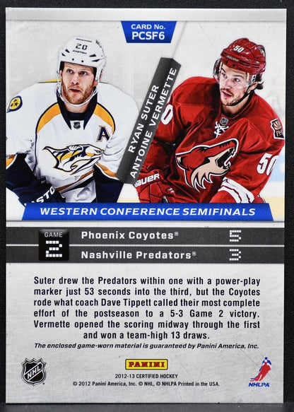2012-13 Panini Certified Path to the Cup Suter/Vermette 04/99 Jersey 0059