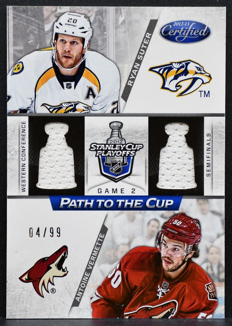 2012-13 Panini Certified Path to the Cup Suter/Vermette 04/99 Jersey 0059