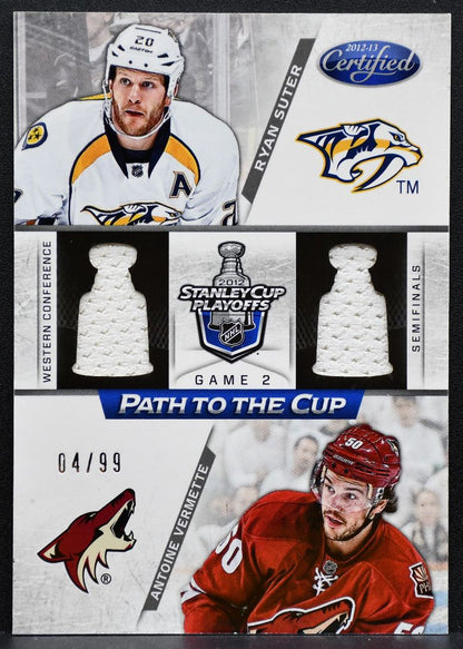2012-13 Panini Certified Path to the Cup Suter/Vermette 04/99 Jersey 0059
