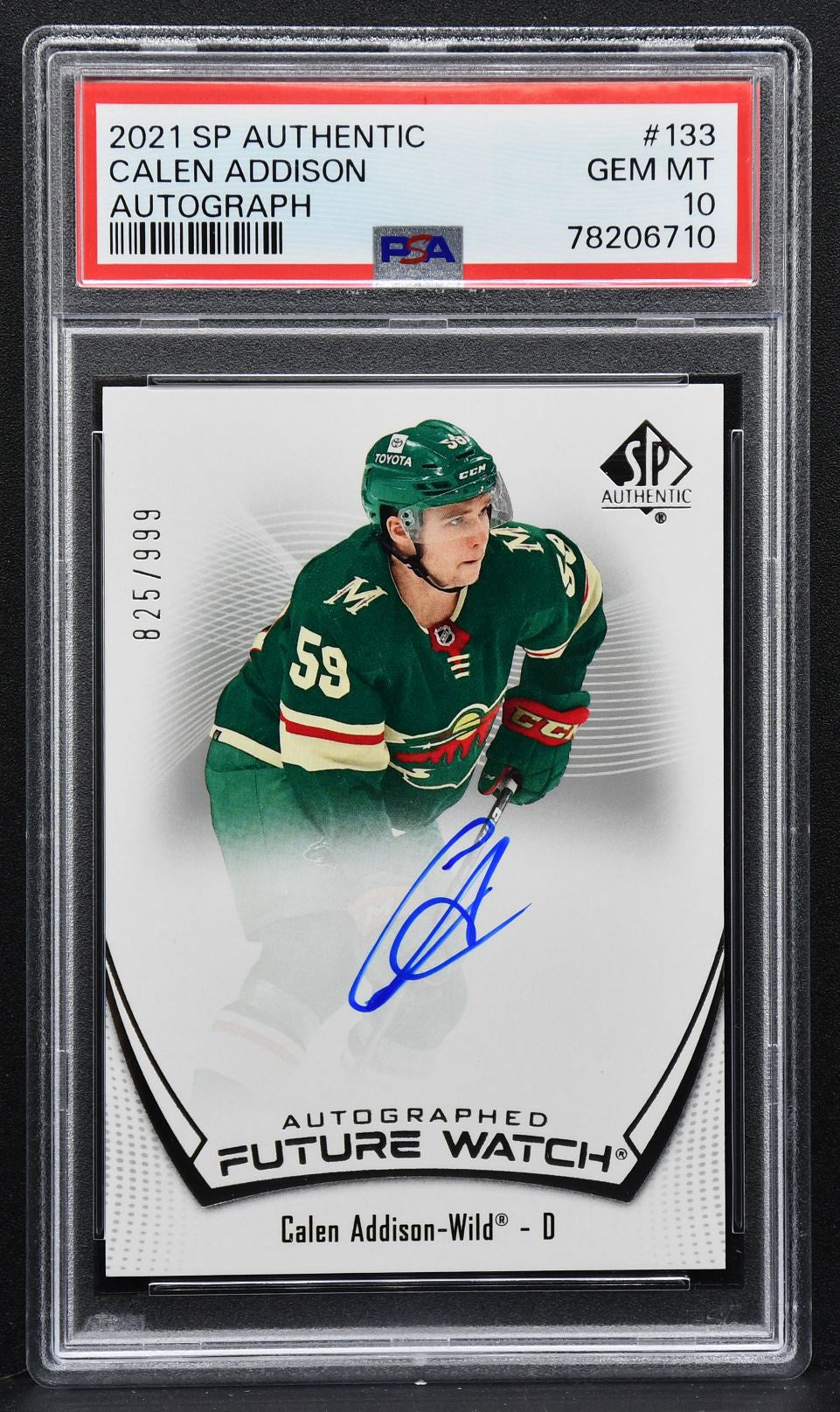 2021-22 SP Authentic Future Watch Auto Calen Addison 133 RC Auto 825/999 2477